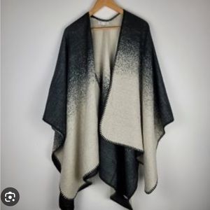 Woven Heart Ombré Poncho